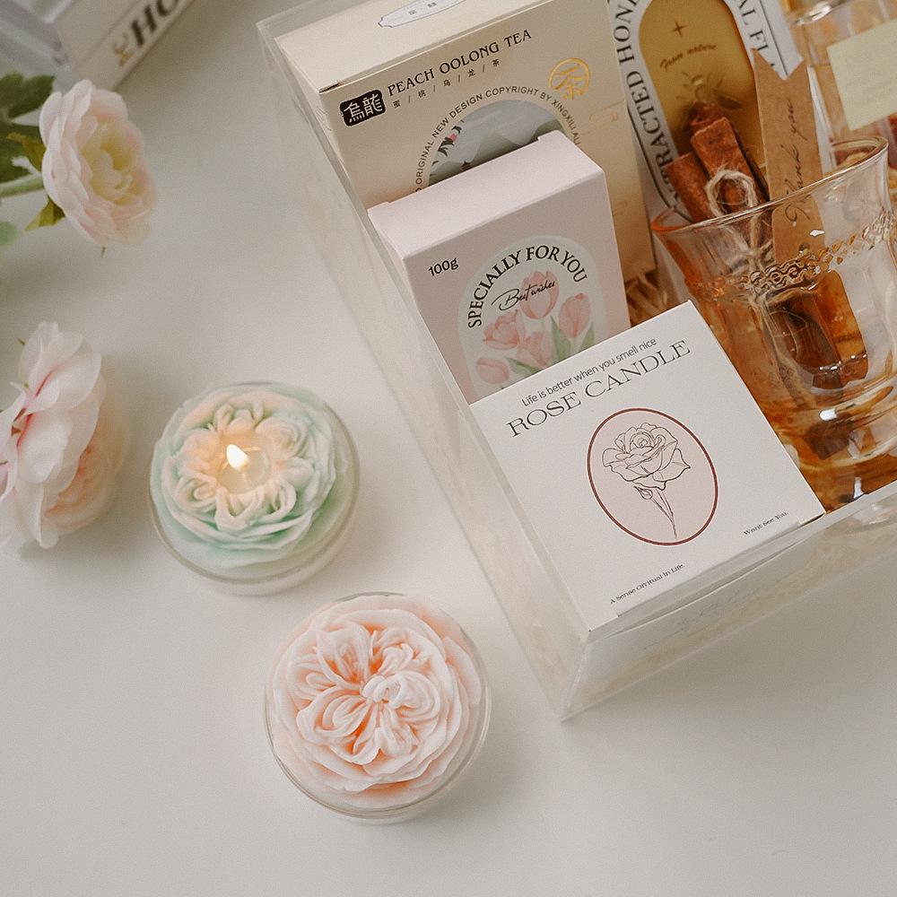 Austin Rose Scented Candle - Qixi Valentine's Day Souvenir Gift