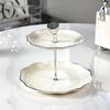 Luxury European Cake Stand Wedding Party Dessert Table Candy Fruit Plate Cake Self Help Display Home Table Decoration Trays