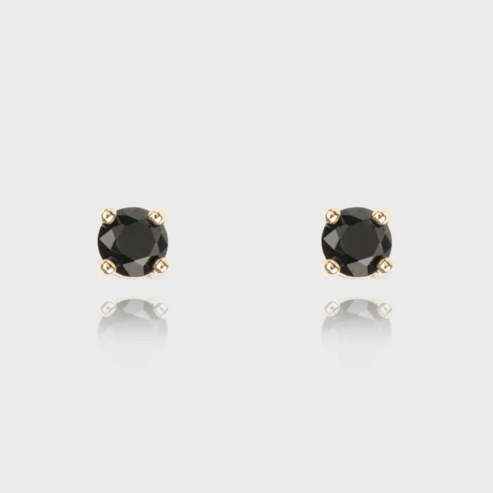 Basic Black Cubic Earring [Basic Black Cubic Earrings_2color]