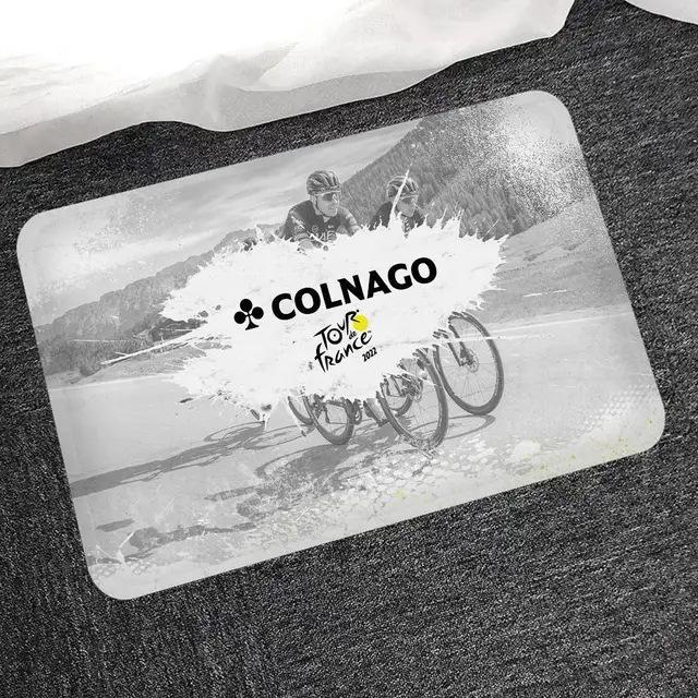 Cycling Logo Rectangle Carpet Colorful Striped Carbon Fiber Bike Fan Home Decor Mat Non Slip Floor Rug Entryway Doormat