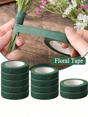 Green Floral Tape Diy Wedding Bouquet Stem Wrapping Packaging Material,Flower Shop Valentine's Day Mother's Day Father's Day Bouquet Wrapping Material