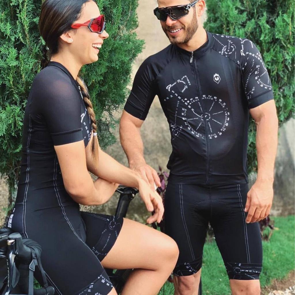 FRENESI Unisex Summer Cycling & Triathlon Short Sleeve Onesie