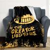 1PC Bendy and the Ink Machine Outdoor Flannel Throw Blanket - HD Printed Lightweight Soft Warm All-Season Blanket for Sofa, Bed, Travel, Camping 028
