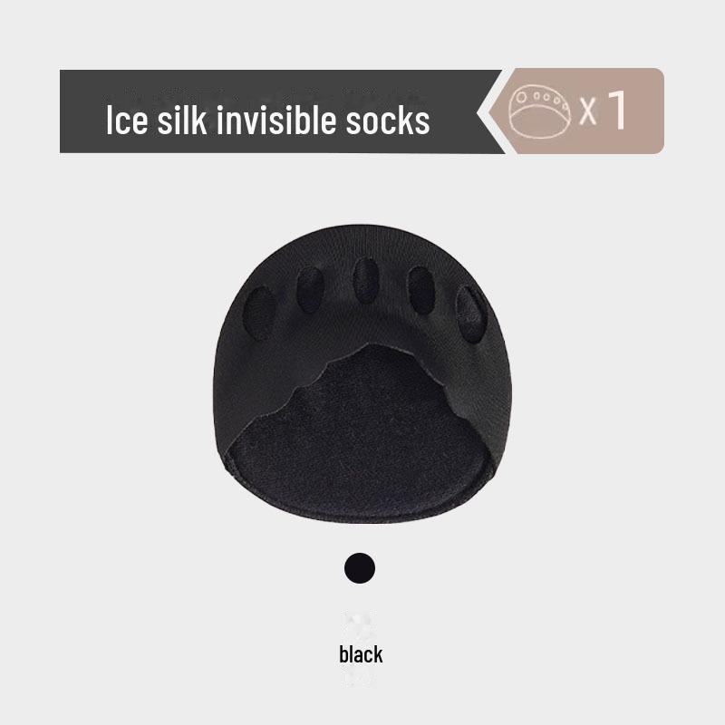 

Женские полупальцевые носки с нескользящей подошвой и хлопковым материалом, впитывающим пот. Идеально подходит для высоких каблуков. чёрный