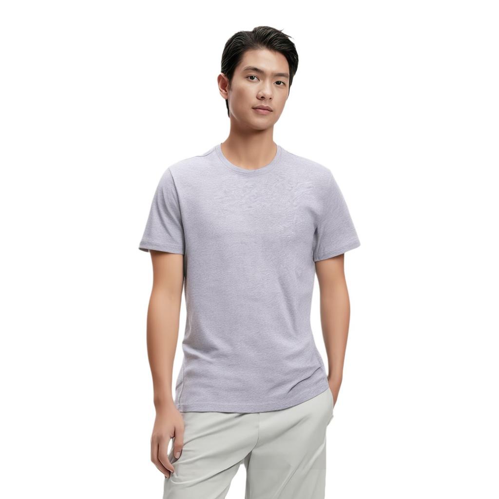 Jordan T Shirts Men's Gray Crew Neck Moderate Straight Fit AJ1159-063