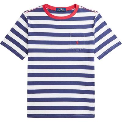 Polo Striped Round Neck Short Sleeve T-Shirt Kids Tops 323974393-001