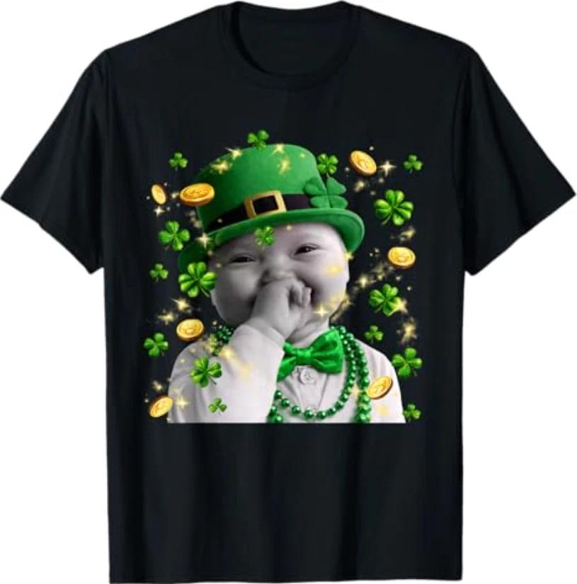 Funny Niche Ai Baby Meme St Patricks Day Party T-Shirt S