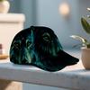 Mystic Wolf Spirit Print Adjustable Baseball Cap Lightweight Polyester with Wolf Perfect for Casual Wear Vacation and Holiday