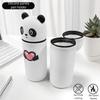 Cartoon Foldable Pencil Case Animal Shape Silicone Stationery Organizer Dirt Resistant Rabbit Panda Pencil Holder for Students