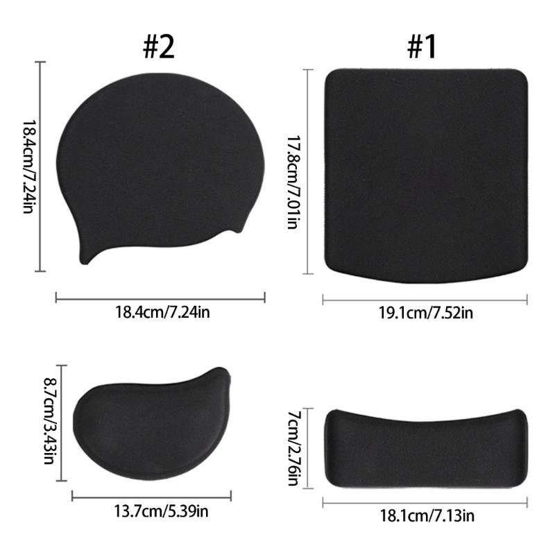 Flexible Split Design Silicone Wrist Rest Mousepad Skid Comfort Computer Accessory