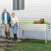 Galvanized Raised Garden Bed with Legs 48 Gallons 48x24x32 Inch Large Metal Elevated Planter Box with Drainage Holes for Vegeta