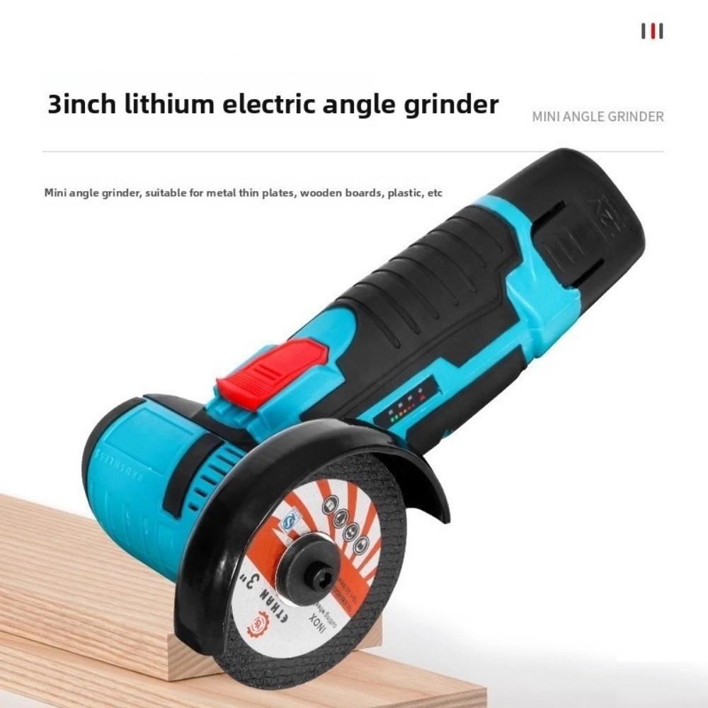 Electric Mini Angle Grinder 12V Cordless Cutting Machine Handheld Multi Functional Polishing Machine DIY Brushed Cutting