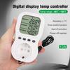 LCD Screen Socket Thermostat Digital Temperature Controller Socket Outlet Timer Switches Heating Cooling Thermostat Socket