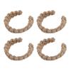 4pcs Jute Curtain Tiebacks Curtain Rope Lightweight Decorative Curtain Holdbacks for Cottages Sunroo