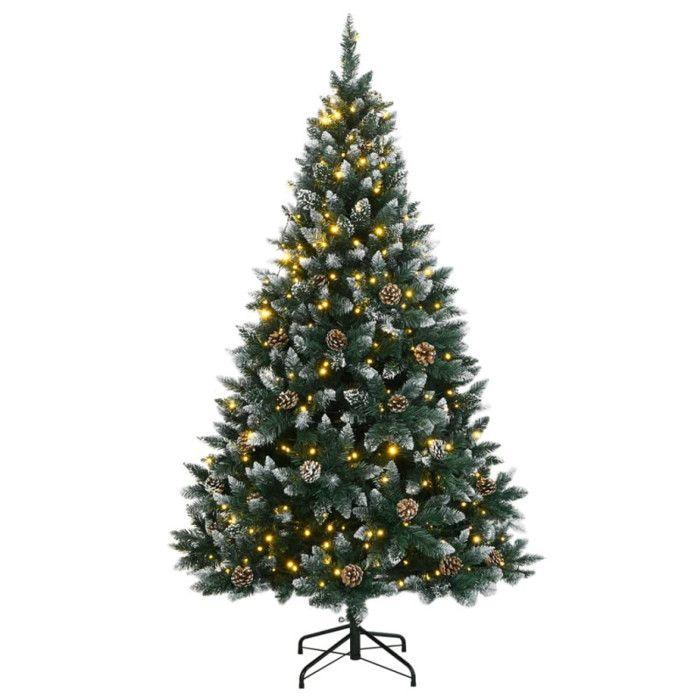 VidaXL Artificial Christmas Tree 300 LED 240 Cm, Christmas Tree, Realistic Christmas Tree, Christmas Ornament, Fake Christmas Tree, 3315777