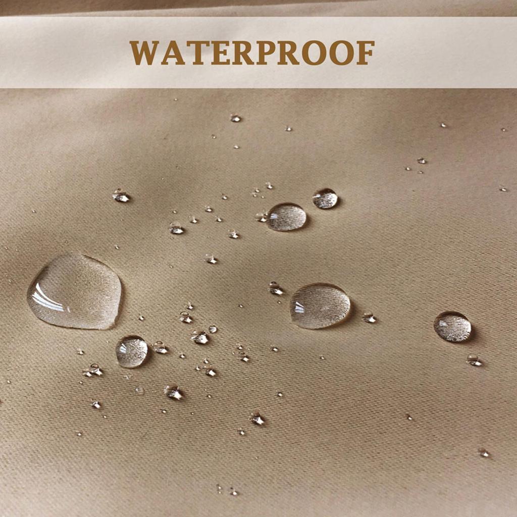 1/2/3/4 Outdoor Curtains for Patio Waterproof, Light Filtering Privacy Outside Curtains for Living Room, Gazebo, Porch, Pool