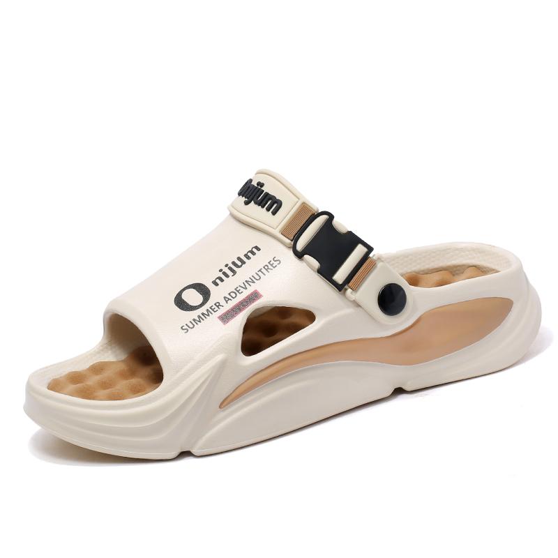 Summertime Women'S Massage Slide Shoes Outside Sandal Shoes Beach Plush Comfort Indoor Slides Water Clogs Daily Wear Shoes Men Women Home Shoes