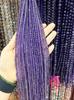 Chi Li Transparent Purple Crystal Ore Loose Beads, Dreamy Semi-Finished Natural Stone Strands for DIY Jewelry.