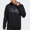 adidas Men's Black Gradient Logo Graphic Hoodie EI4459