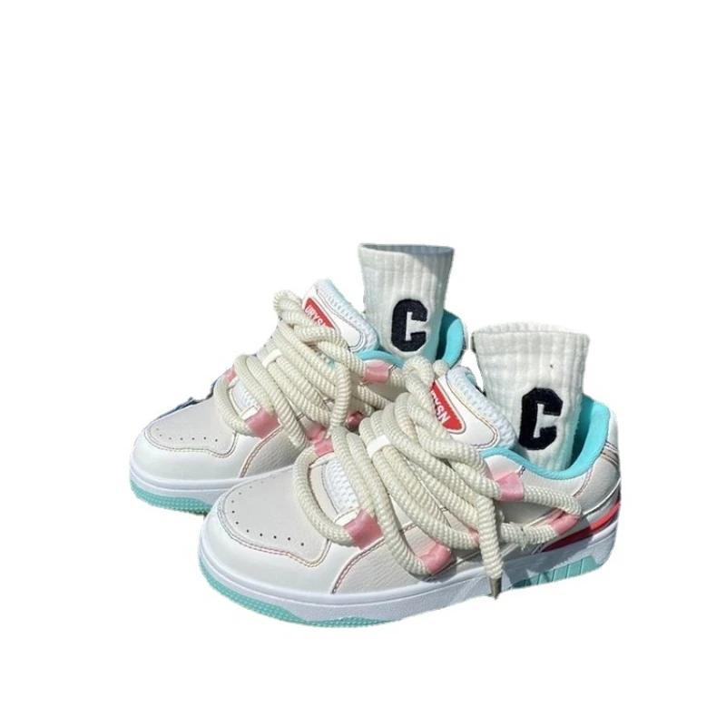 Woman Tennis Sneakers Outdoor Comfortable Platform Thick Soled Shoes Casual Sport Basic Women Vulcanize Shoes 2024 New