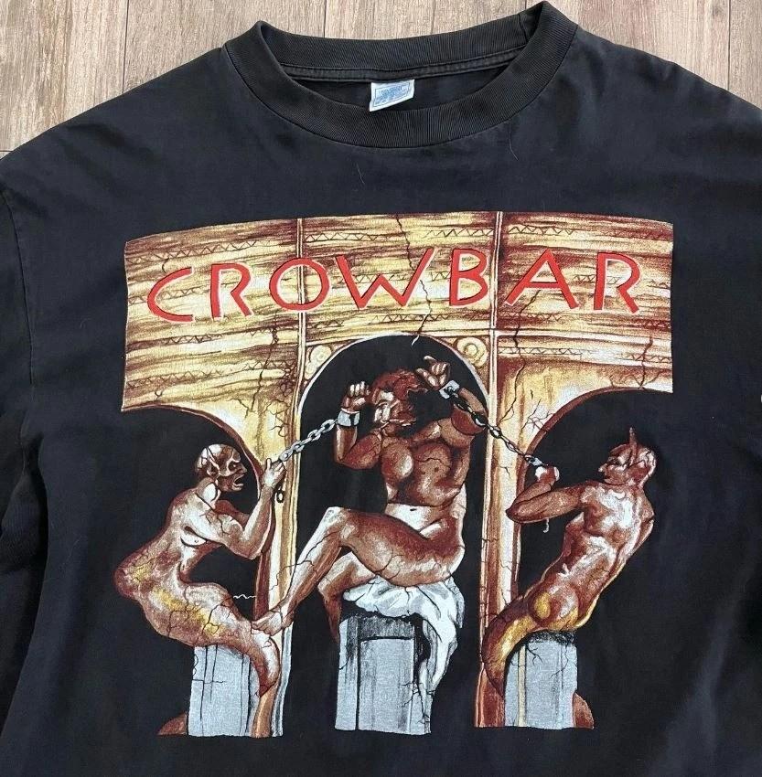Remake Crowbar Band 90s Tour Basic Black Classic Style T Shirt Men Women