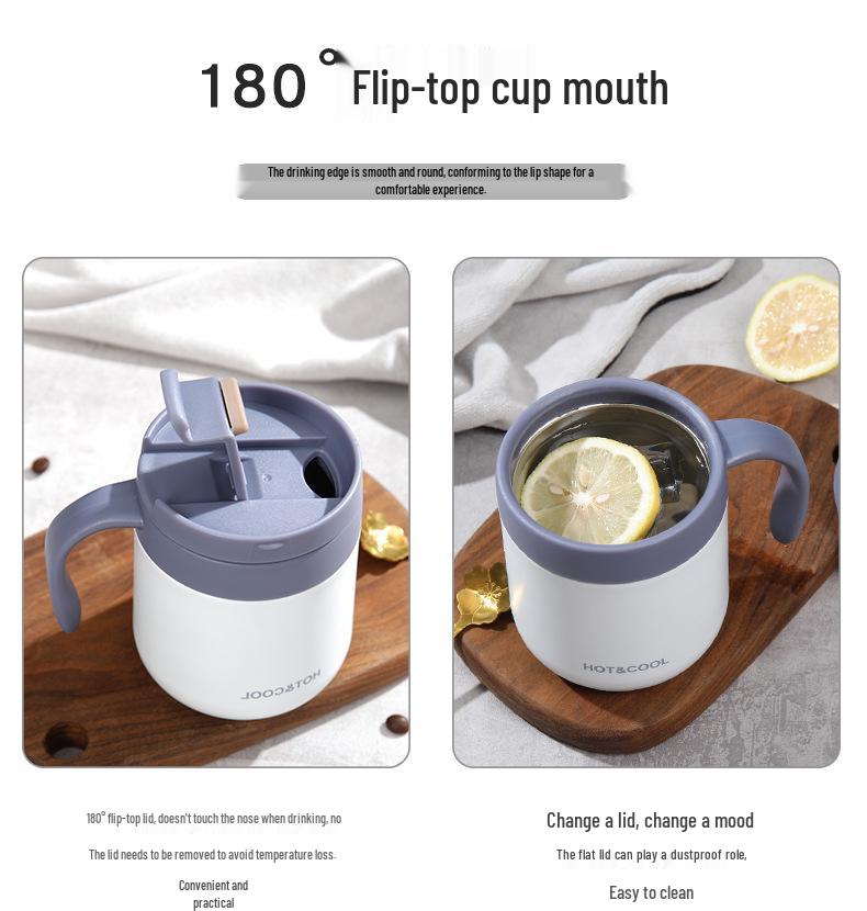 Stainless Steel Insulated Coffee Mug with Handle for Men and Women