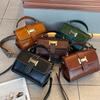 Leather Women's Bag Small Bag Messenger Bag Women's New Retro Handbag Commuter Shoulder Bag