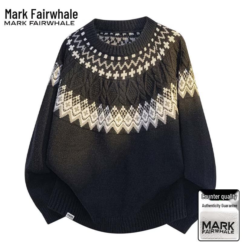 Mark Fairwhale Men's Casual Crew Neck Sweater