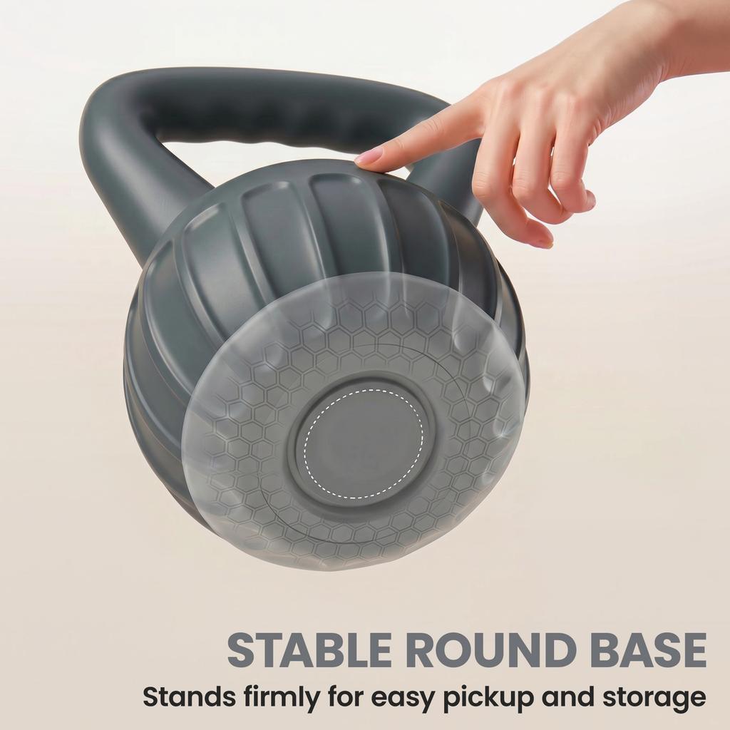 Kettlebell For Strength Training Kettle Bell With Non Slip Handle 10 Kg Grey