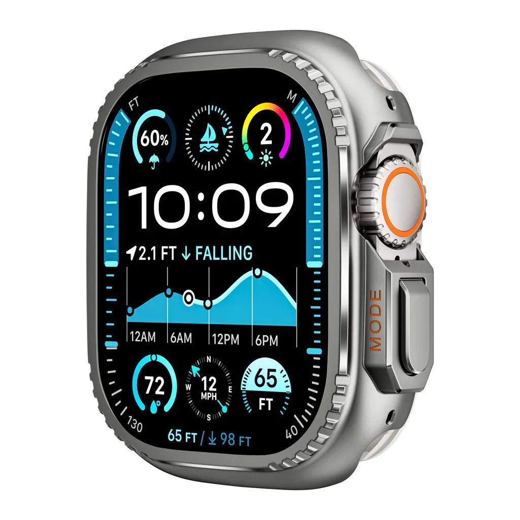 Luksusowa Stal Nierdzewna Koperta+ Pasek Do Apple Watch Seria 11/10 42mm 46 49 45 44mm Metalowy Do Iwatch Ultra3/2/1 9 8 7 6 5 4 SE3/2