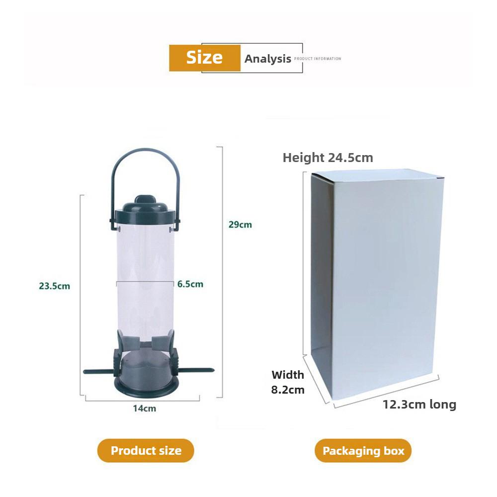 Accesorii pentru animale de companie Hrănitoare pentru păsări Balcon în aer liber Hrănitor pentru păsări agățat în aer liber