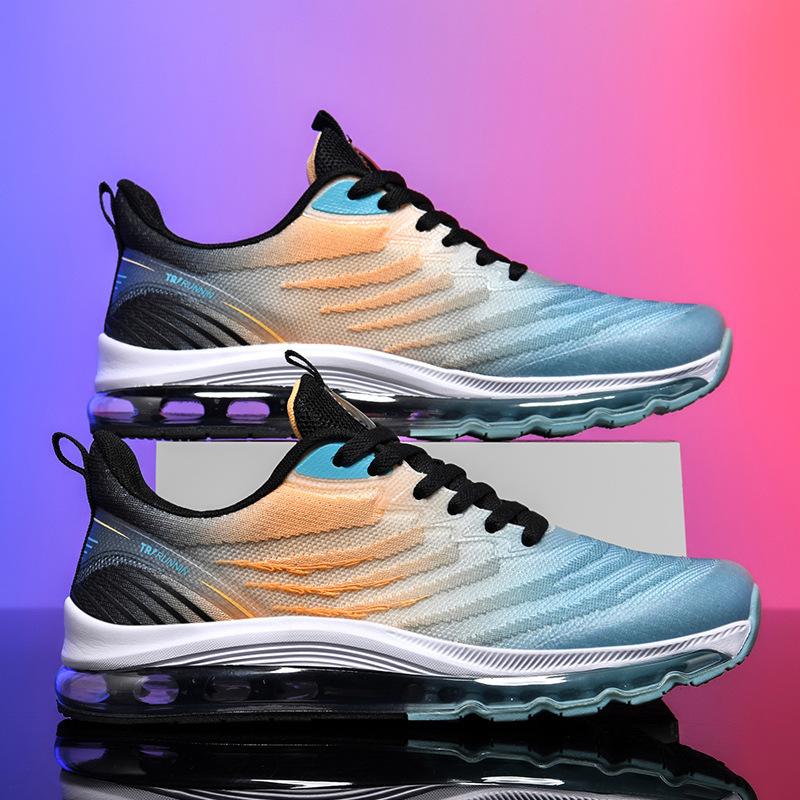 Size Men's Shoes Large Size Air Cushion Sports Shoes Summer Breathable Fat Feet Fat Wide Casual Shoes Men