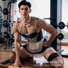 Lingerie spéciale pour hommes, body bondage transparent révélateur, tenue de passion pour le lit, dentelle pour hommes
