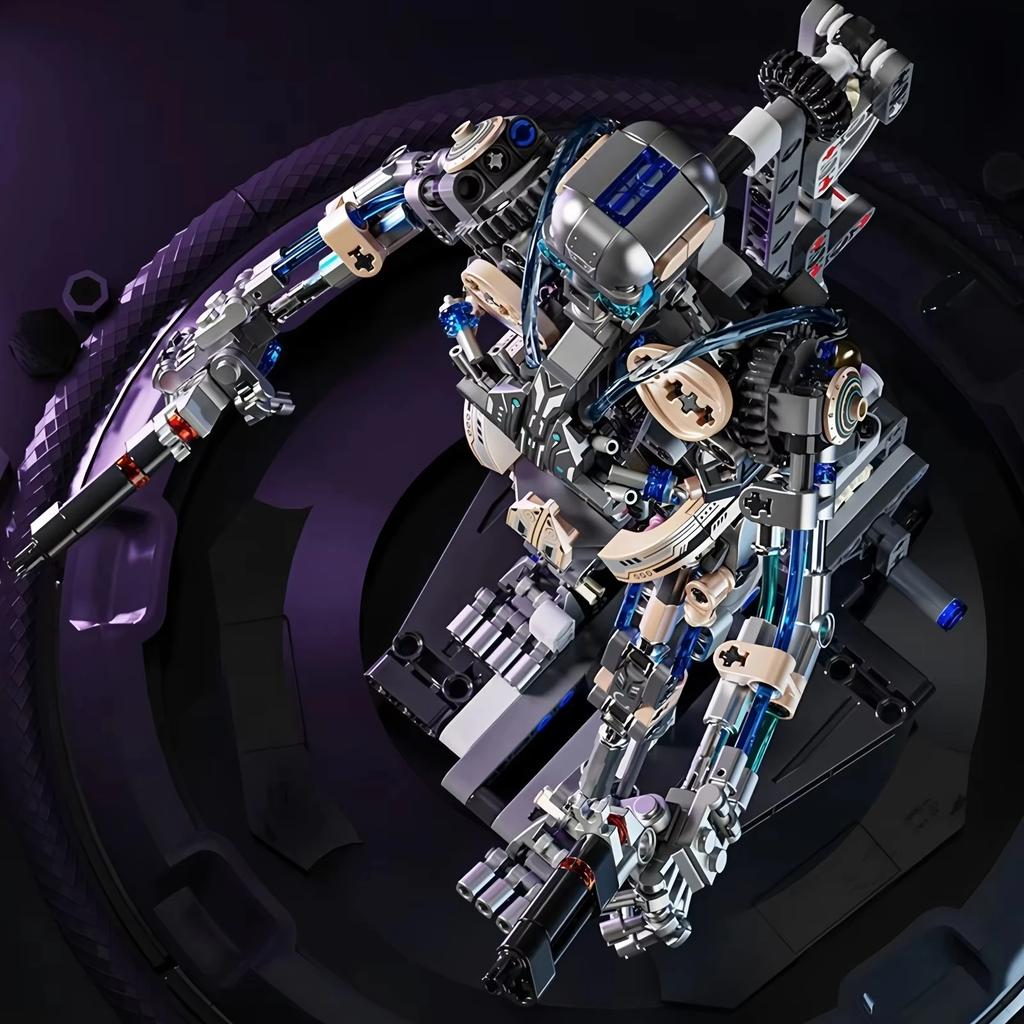 692PCS Skeleton Robot Building Blocks Stem Learning Model Bricks Desktop Decoration Toys For Kids Holiday Gifts