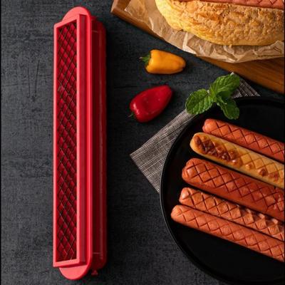 Nerezová ocel Nový BBQ Kráječ na klobásy a hot dogy Kráječe na hot dogy BBQ Kuchyňské praktické nástroje Kráječ na hot dogy Pohodlný Efektivní