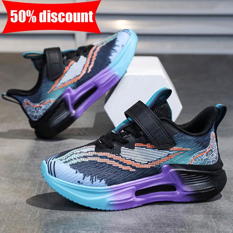 Childrens Sports Shoes Comfortable Daily Walking Soft Soled Non Slip Casual Shoes School Sports Training Tennis Shoes Boys Girls