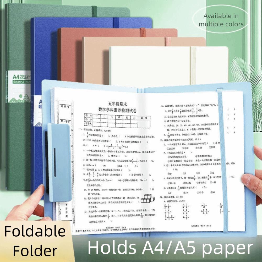 New Gifts Portable Foldable Folders A4 To A5 Organize Artifacts Folding Board Folder Versatile File Contract Folders Gifts