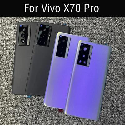 Back Battery Cover for Vivo X70 Pro, Housing Door, Rear Glass , Battery Cover with Frame Lens, 6.56"