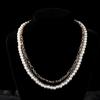 Pearl double-layer love necklace light luxury high-grade multi-layer titanium steel sweater chain imitation pearl collarbone chain neck chain female