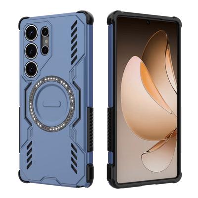 Luxus Armor Stoßfeste Magsafe Kabellose Lade Schutzhülle für Samsung Galaxy S25 Edge Ultra Plus A56 A55 A36 A16 Hülle