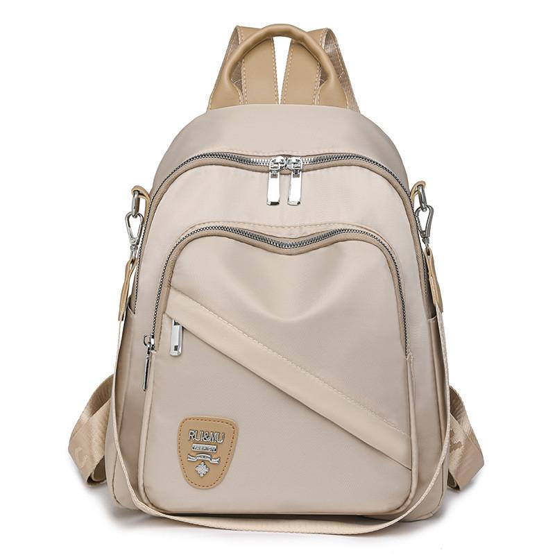 Ielgy Casual Backpack Lightweight Travel Student Schoolbag Fashion High-End Oxford Cloth Ladies Backpack