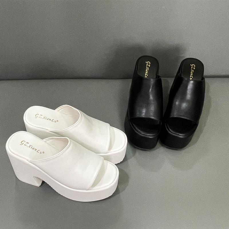 Summer Women Sandals Solid Large Size Platform Wedge Heel High Heel Open Toe Sexy Style Sandalias Mujer Elegant Summer Sandals
