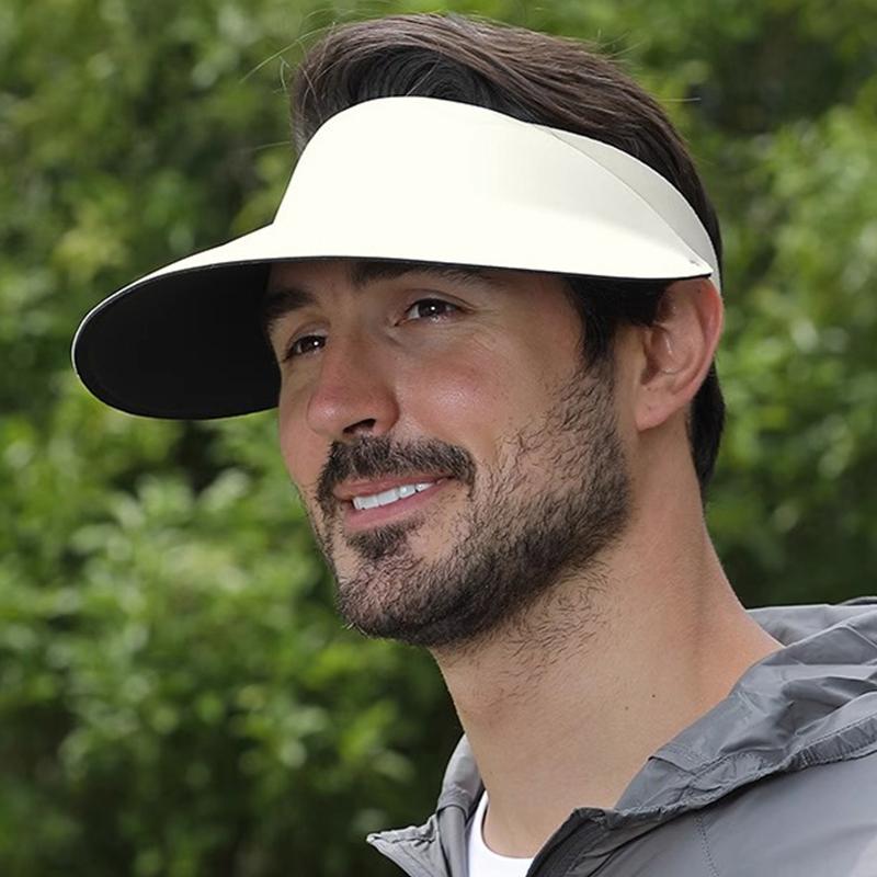 Unisex Couples Sun Visor Cap, Spring Summer UV Protection Breathable Hat, Adjustable Elastic Band for Outdoor Work & Daily Wear