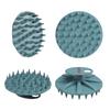 INNERNEED Shampoo Brush Set of Silicone with 46 Long Scalp Cleansing Scalp Massage Brush for Wet and Dry Scalp Brush for Hair Brush with Unisex Green