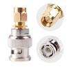 5PCS RF Connectors BNC Male Plug To SMA Male Connector Adapter For Wireless LAN Device CoaxialCable WiFi Ham or Handheld Radios