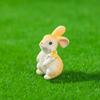 Multicolor Miniature Knickknacks Resin Cartoon Buuny Statue  Bonsai Ornament