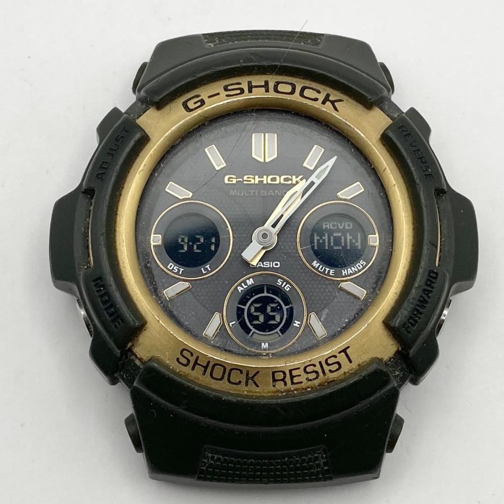 Used Casio CASIO G-SHOCK Radio Solar Watch Men's Gold