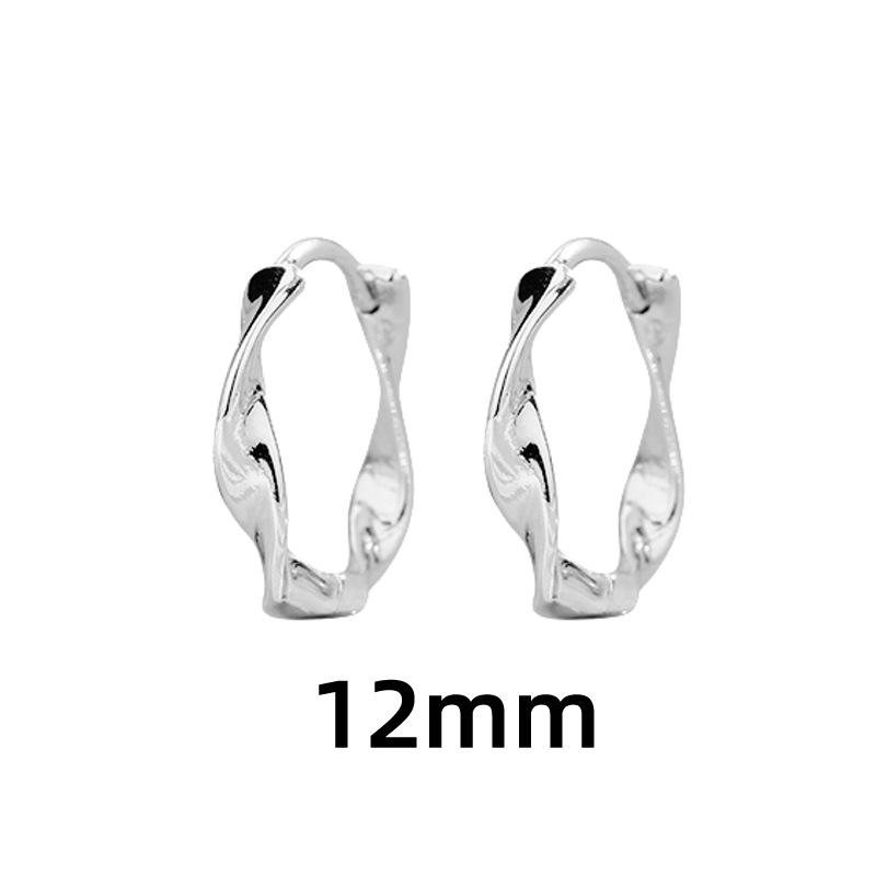 Moebius Ear Cuff: Trendy Minimalist Japanese-Korean Style Twisted Wave Hoop Earrings