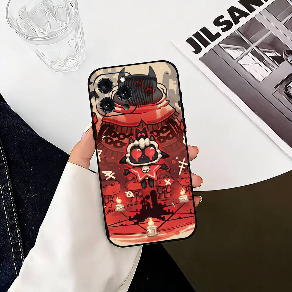 Games Cult of the Lamb  Phone Case For iPhone 17,16,15,14,13,12,11 Plus,Pro Max,XS,Soft Silicone Black Cover