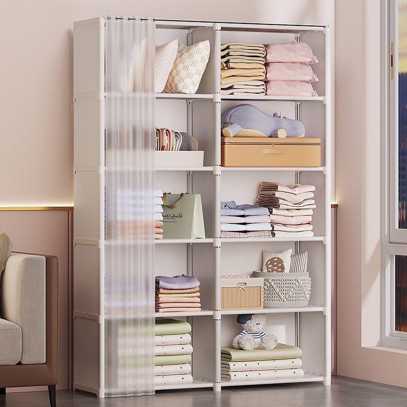 TUME Xiyin Multi-Layer Floor-Standing Bookshelf and Clothing Storage Rack